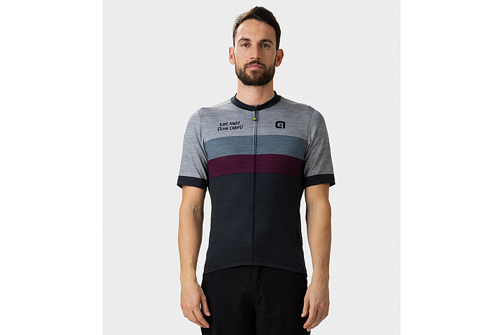 Веломайка мужская ALE MAGLIA MC / SS JERSEY CHAOS OFF ROAD - GRAVEL GRIGIO/GREY